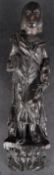 19TH CENTURY OAK CARVED RELIGIOUS FIGURE
