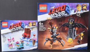 LEGO SETS - LEGO MOVIE - 70836 - 70822 - BATTLE READY BATMAN - UNIKITTY SWEETEST FRIENDS