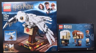 LEGO SETS - TWO HARRY POTTER - 75979 & 41631 - HEDWIG AND BRICKHEADZ