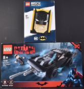 LEGO SET - BATMAN - 76181 - 40386 - BATMOBILE THE PENGUIN CHASE & BATMAN SKETCHES