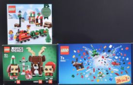 LEGO SETS - X3 FACTORY SEALED LEGO CHRISTMAS SETS