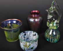 VINTAGE STUDIO ART GLASS ITEMS - MDINA, ISLE OF WIGHT, & MORE