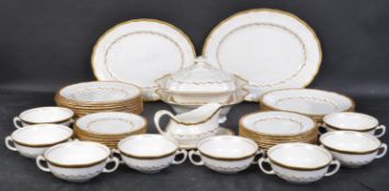 EARLY 20TH CENTURY BRISTOL POTTERY PORCELAIN DINNER SVC