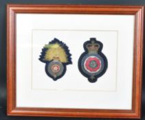 VINTAGE ROYAL FUSILERS BULLION WIRE BLAZER BADGES