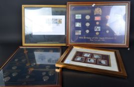 ASSORTMENT OF FRAMED VINTAGE BRITISH COINAGE & STAMPS
