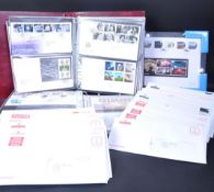 A collection of vintage 20th century UK currency Royal Mint First Day Covers in albums and