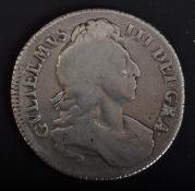 1696 WILLIAM III SILVER CROWN
