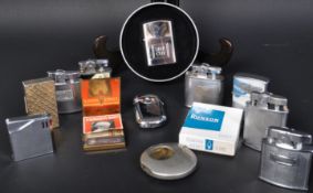 ASSORTMENT OF RETRO VINTAGE LIGHTERS & MATCH STRIKERS