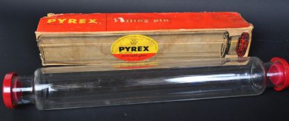 RETRO VINTAGE CIRCA 1950S PYREX GLASS ROLLING PIN