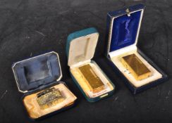 COLLECTION OF DUNHILL & RONSON POCKET LIGHTERS