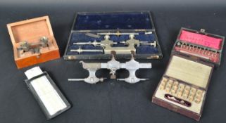 ASSORTMENT OF 20TH CENTURY CASED FRENCH WATCHMAKERS TOOLS
