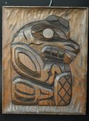 RAY WESLEY - CANADIAN - 20TH CENTURY 'BEAVER' WOOD CARVING