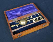 EARLIER 20TH CENTURY MAHOGANY CASED 'SYKES'S HYDROMETER'
