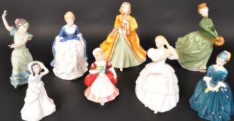 COLLECTION OF ROYAL DOULTON BONE CHINA LADIES