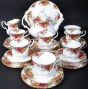 OLD COUNTRY ROSES - ROYAL ALBERT - ENGLISH TEA SERVICE