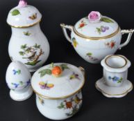 ASSORTMENT OF VINTAGE HEREND FINE BONE CHINA ITEMS