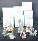 NINE VINTAGE BOXED 'ME TO YOU' BEAR ORNAMENTS
