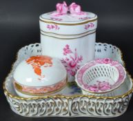 20TH CENTURY HUNGARIAN FINE CHINA ITEMS - HEREND & OTHER
