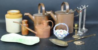 COLLECTION OF EARLY 20TH CENTRY COPPER & BRASS ITEMS