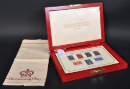 SET OF SEVEN SILVER .925 HALLMARKED COMMEMORATIVE STAMPS