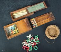 EDWARDIAN GAME OF SPELLICANS - BONE COUNTER GAME
