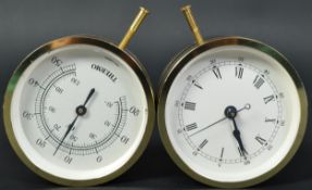 VINTAGE GERMAN THERMO GAUGE T/W ANOTHER THERMO CLOCK