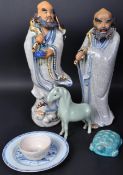 ASSORTMENT OF 20TH CENTURY CHINESE & JAPANESE CERAMIC ITEMS