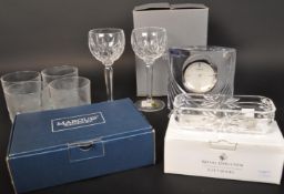 VINTAGE ENGLISH CUT GLASS TO INCLUDE WATERFORD & ROYAL DOULTON