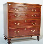 GEORGE III 19TH CENTURY MAHOGANY CHEST OF DRAWERS