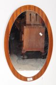 RETRO VINTAGE WALL HANGING TEAK MIRROR