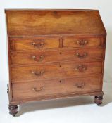 18TH CENTURY GEORGE III MAHOGANY BUREAU DESK