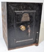 VICTORIAN JOHN PORT OF MANCHESTER CAST IRON SAFE WITH KEY