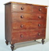 19TH CENTURY MAHOGANY CHEST OF DRAWERS