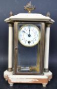 20TH CENTURY 24 HOUR PORTICO MANTEL CLOCK