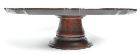 19TH CENTURY VICTORIAN WALNUT LAZY SUSAN SERVING TAZZA