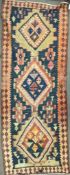 EARLY 20TH CENTURY PERSIAN ISLAMIC KURDIE KILIM FLOOR RUG