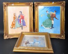 ANTHONY N CARDER - THREE OIL ON BOARD PAINTINGS