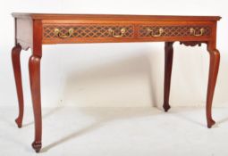 EDWARDIAN CHINESE CHIPPENDALE WRITING TABLE DESK