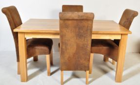 CONTEMPORARY MODERNIST OAK FURNITURE LAND DINING SUITE