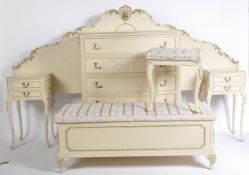 20TH CENTURY FRENCH LOUIS XVI STYLE BEDROOM SUITE