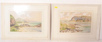 PAIR OF CIRCA 1950S SIGNED WATERCOLOURS