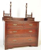 EDWARDIAN MAHOGANY DRESSING CHEST OF DRAWERS