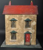 20TH CENTURY SCRATCH BUILT WOODEN DOLLS HOUSE COTTAGE