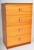BRITISH MODERN DESIGN -MID CENTURY PEDESTAL TEAK CHEST