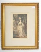 FRED MILLARD / HILLIARD - 19TH CENTURY ETCHING OF A LADY
