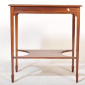 EDWARDIAN MAHOGANY INLAID OCCASIONAL HALL TABLE