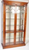 LARGE GEORGE III REPRODUCTION CHINA DISPLAY CABINET