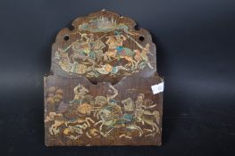 EARLY 20TH CENTURY WOODEN WALL MOUNT LETTER HOLDER