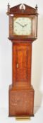 19TH CENTURY MAHOGANY LONGCASE GRANDFATHER CLOCK