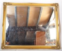 20TH CENTURY CLASSICAL GILT OVERMANTEL WALL MIRROR